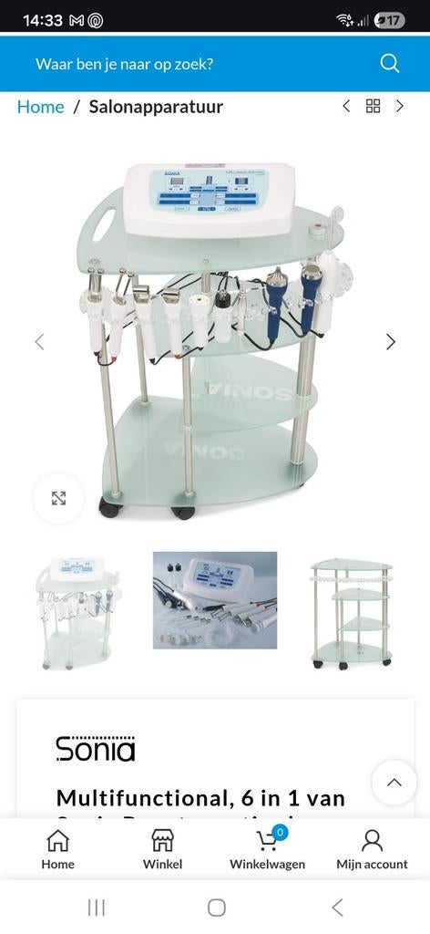 Schoonheidssalon Beauty instrument, Ophalen of Verzenden, Leeg aquarium