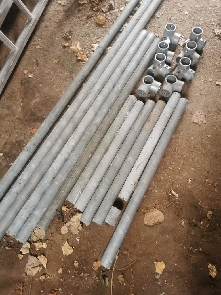 Steigerpijp met koppelstukken, 50 mm doorsnee, Ophalen of Verzenden