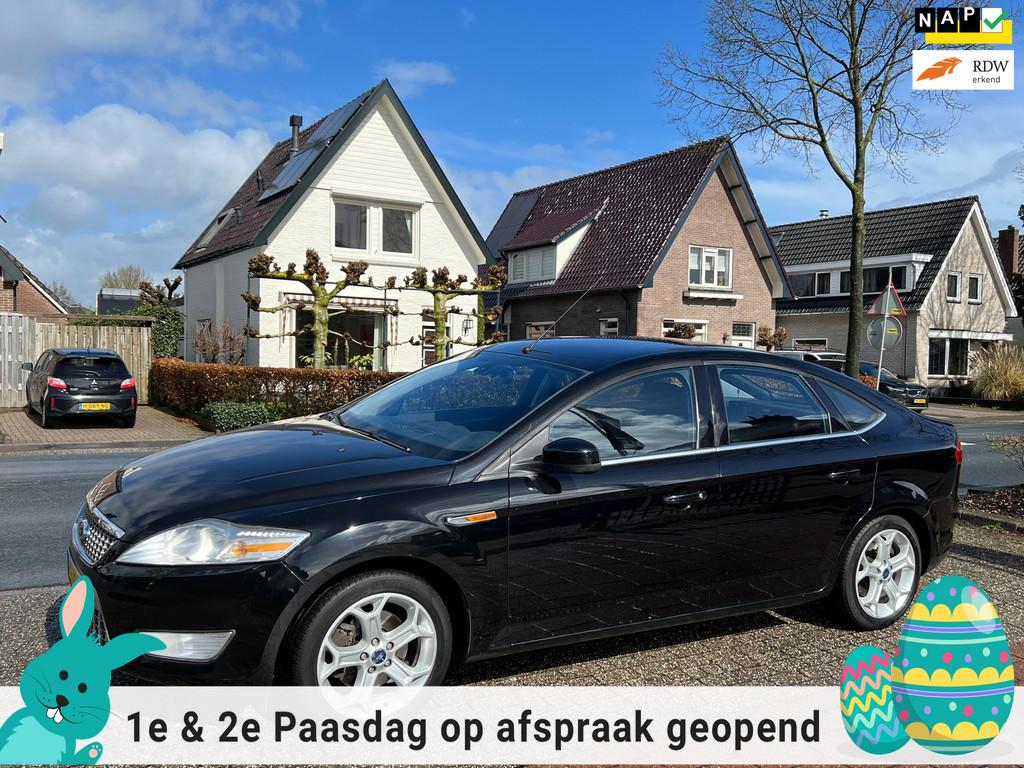 Ford Mondeo 2.0-16V Titanium apk 1-2027 NL-AUTO-NAP., Gebruikt, Zwart, Leder en Stof, Zwart