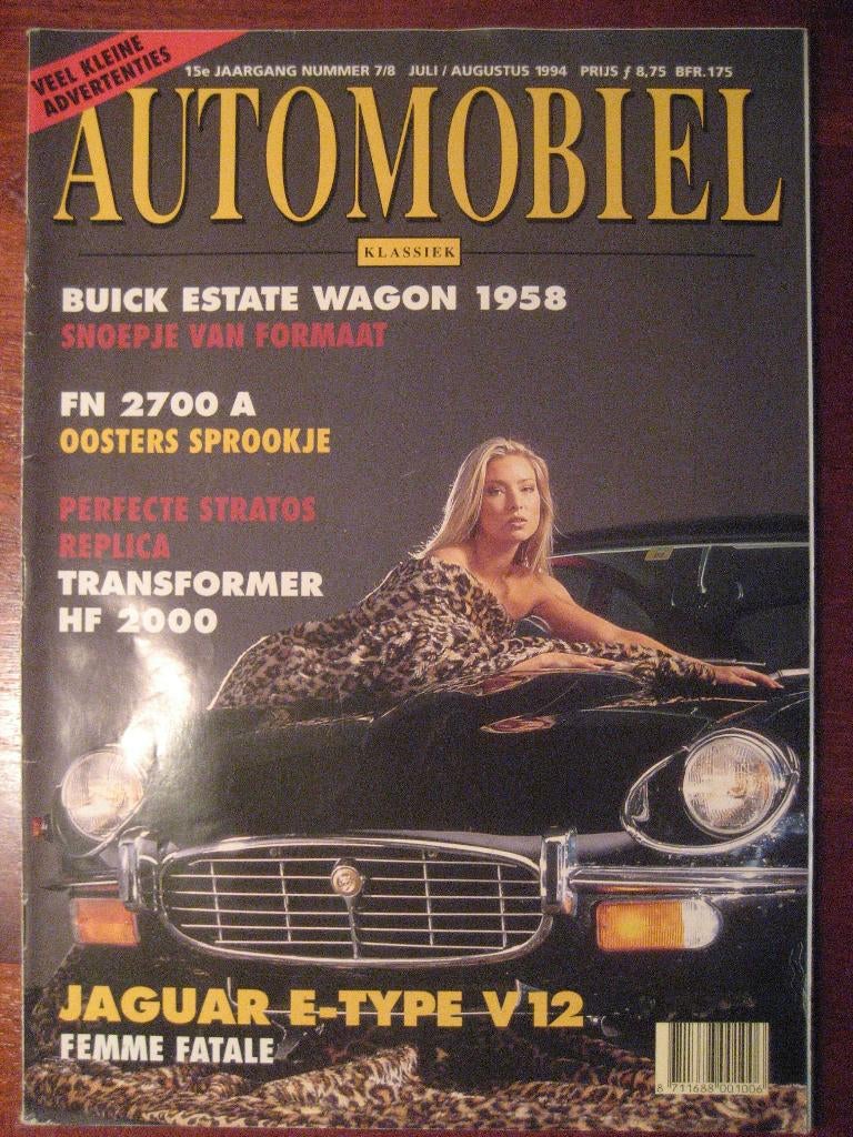 Het Automobiel 7-8 1994 Buick Estate, Stratos, E-Type V12, Ophalen of Verzenden, Nieuw, Overige merken