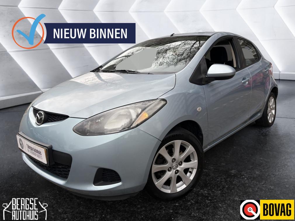 Mazda 2 1.3 TS Airco Carplay Navi Lmv (bj 2008), Stof, 4 cilinders, Blauw, 19 km/l