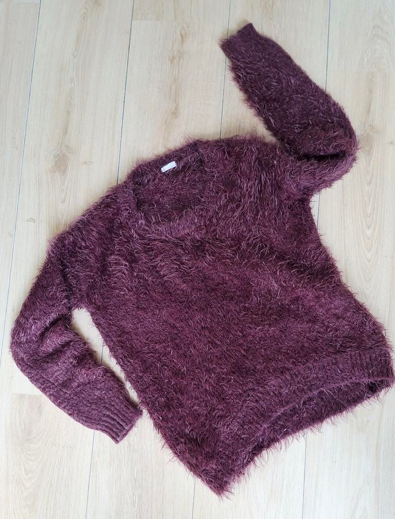 Fluffy trui, Kleding | Dames, Ophalen of Verzenden, Zo goed als nieuw, Maat 38/40 (M), Paars