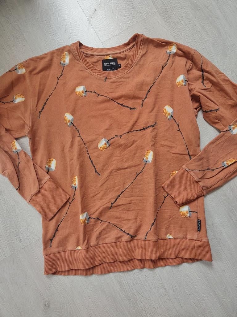 SNURK vrolijk pyjamashirt / trui met marshmallow, maat M, Kleding | Dames, Pyjama's, Gedragen, Maat 38/40 (M), Ophalen of Verzenden