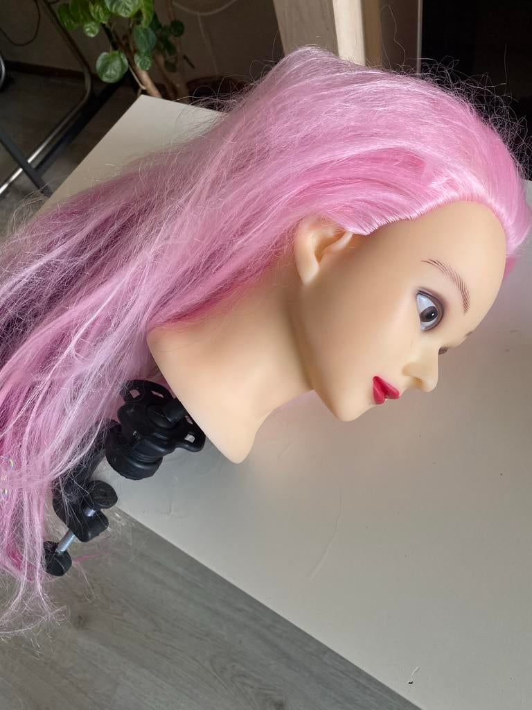 Oefen Kapperskop voor Meiden - Roze Haar, Ophalen of Verzenden, Gebruikt, Meisje