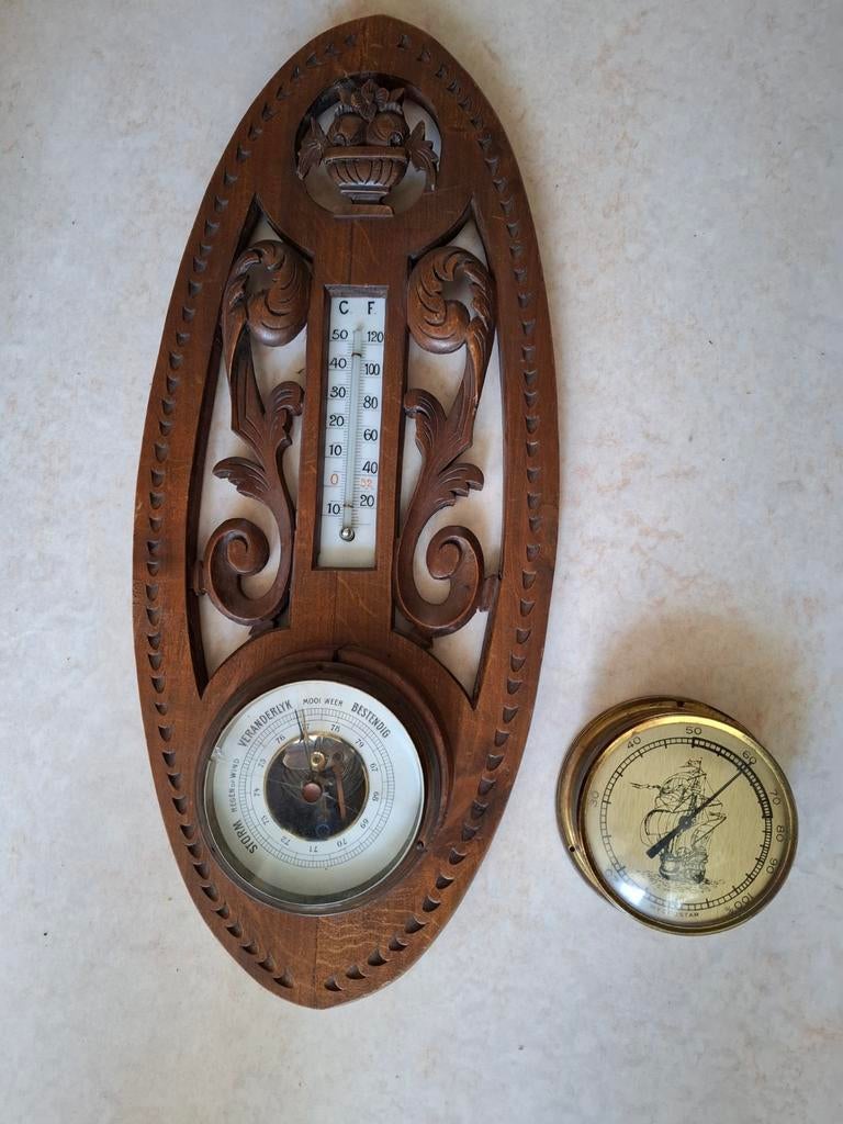 Weerstation met losse hydrometer, Audio, Tv en Foto, Weerstations en Barometers, Ophalen of Verzenden