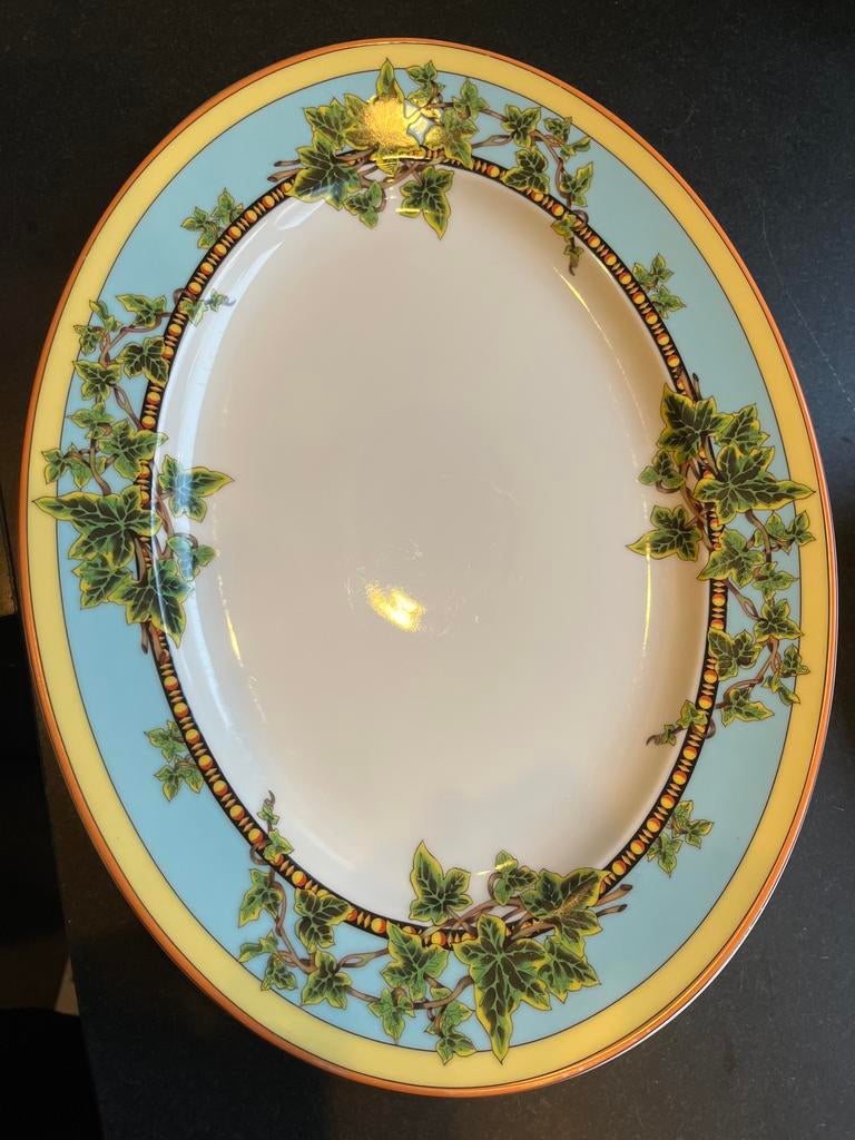 Versace Rosenthal schaal Ivy Leaves Passion, Antiek en Kunst, Antiek | Porselein, Ophalen of Verzenden