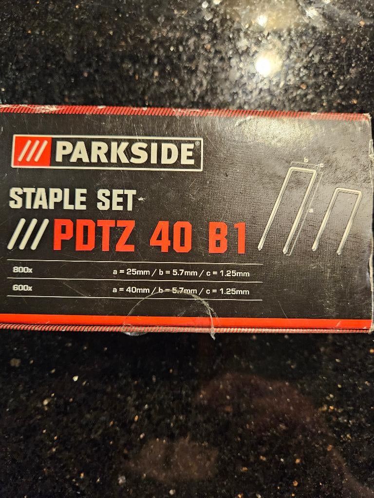 Parkside tacker nieten / Staple set, Doe-het-zelf en Verbouw, Ophalen, Nieuw