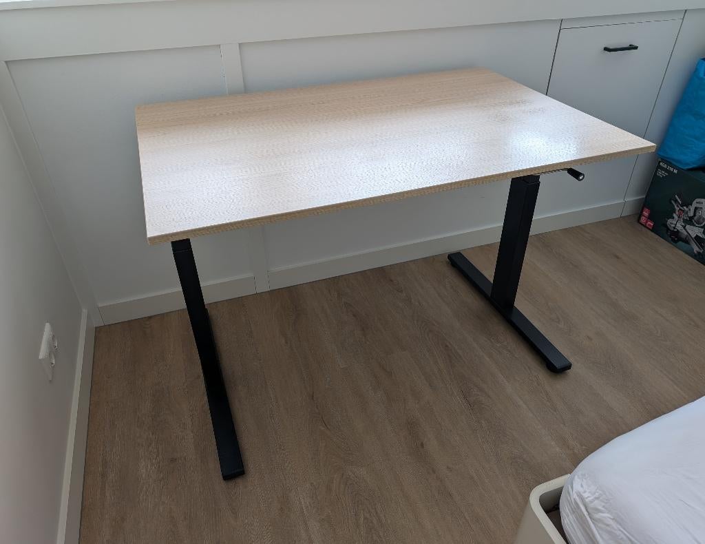 Drentea Bureau 120x80 hoogte verstelbaar zo goed als nieuw, Ophalen, In hoogte verstelbaar, Zo goed als nieuw, Drentea