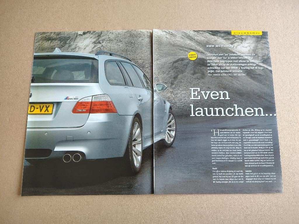 Auto Test (uit oud tijdschrift) BMW E61/ M5 (2007), Verzenden, BMW