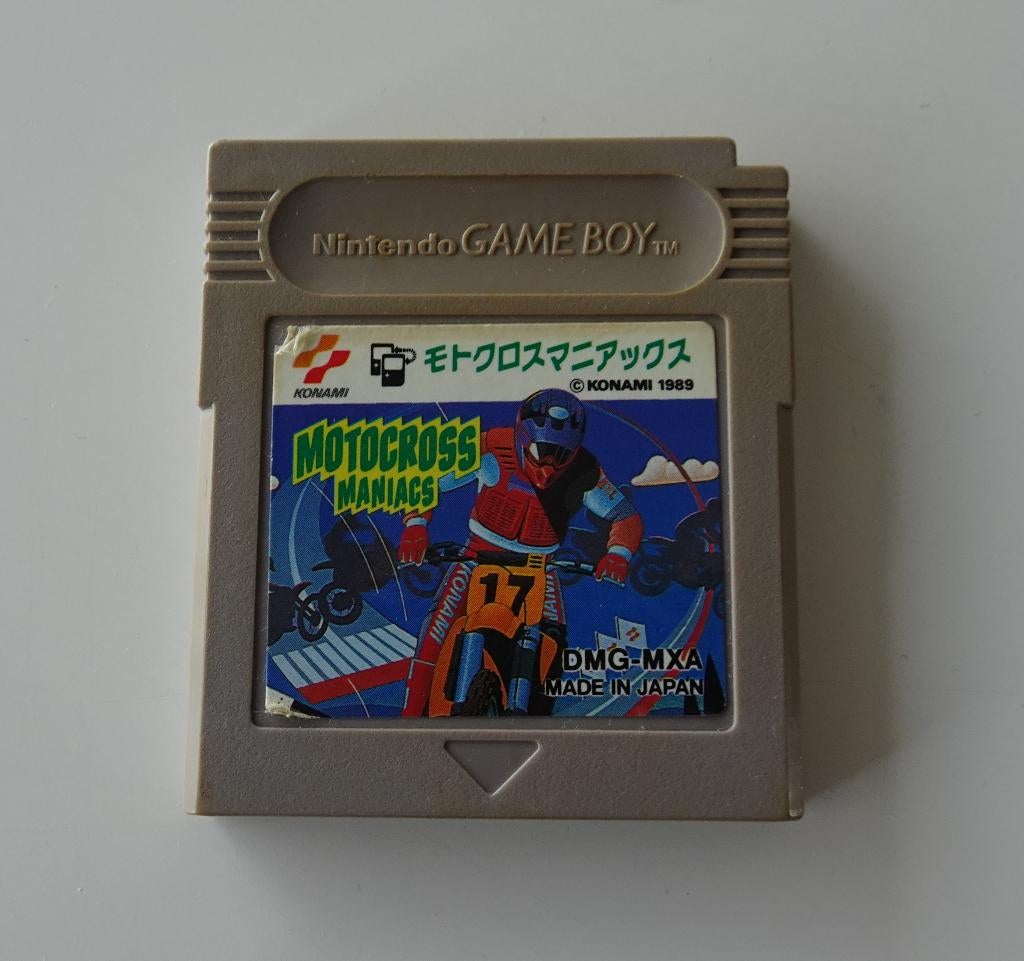 Motocross Maniacs voor Japanse Nintendo Game Boy Classic, Ophalen, 1 speler, Racen en Vliegen, Zo goed als nieuw