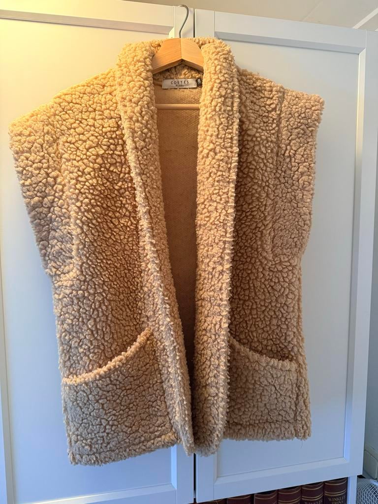 Costes Teddy Gilet S/M - Comfortabel en Stijlvol, Kleding | Dames, Ophalen, Gedragen, Maat 38/40 (M), Beige