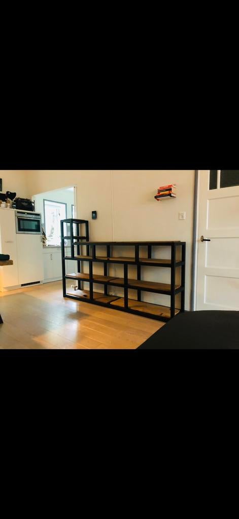 Industriële kast met wagonplanken - robuust en uniek, Ophalen, Met plank(en), 100 tot 150 cm, 150 tot 200 cm