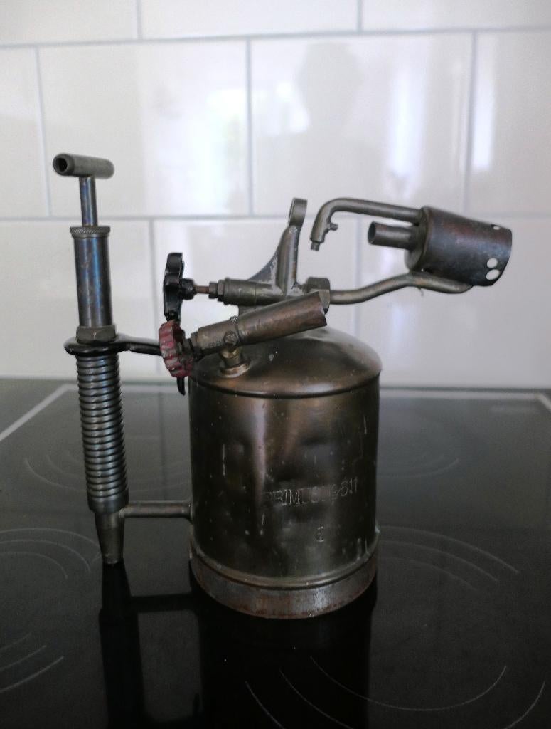 Antiek messing gasbrander Primus Zweden, Ophalen of Verzenden