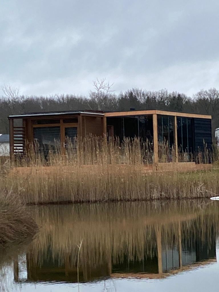 Chalet 4 personen Nijensleek Camping de Moesberg, Huizen en Kamers, Recreatiewoningen te koop, Chalet, Verkoop zonder makelaar