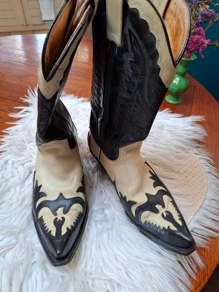 Bijzondere Sendra cowboylaarzen maat 41, Zwart, Ophalen of Verzenden, Gedragen, Hoge laarzen