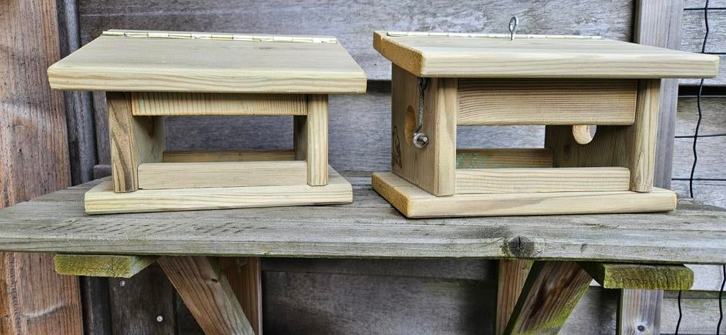 Degelijke voederhuisjes. Geïmpregneerd hout. NIEUW., Ophalen of Verzenden, Nieuw