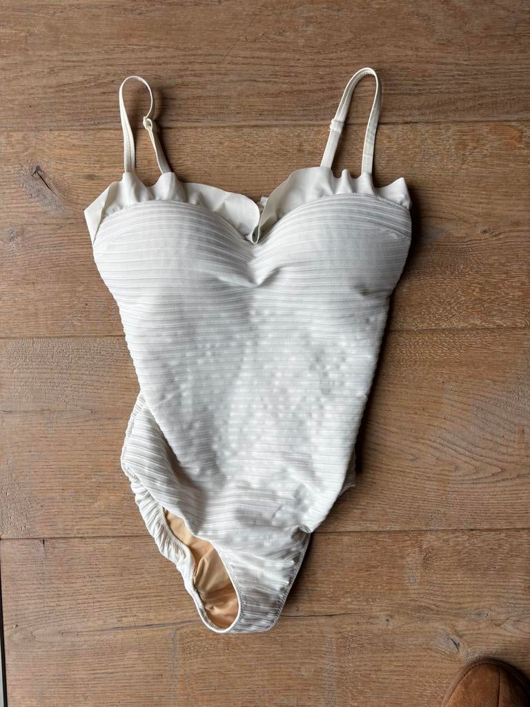 Mooi Marie Jo badpak voorgevormd Celine natur creme 75C 36, Kleding | Dames, Badmode en Zwemkleding, Ophalen of Verzenden, Zo goed als nieuw