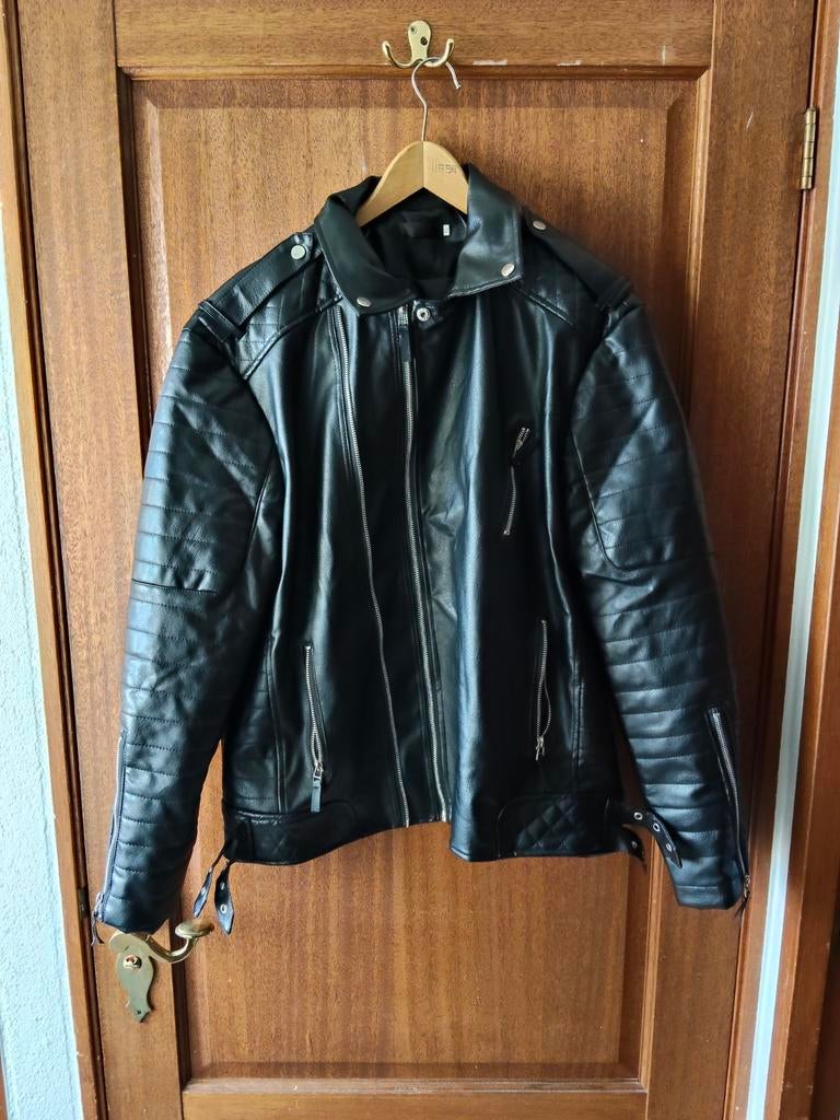 Leren jas XL en XXL, Ophalen of Verzenden, Nieuw, Maat 56/58 (XL), Zwart