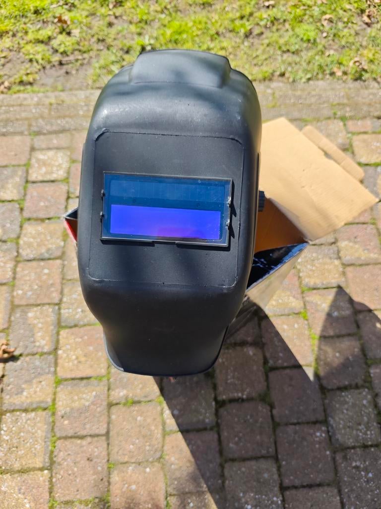 Lashelm met automatisch verduisterend filter, Doe-het-zelf en Verbouw, Laskappen, Lasfilter, Ophalen of Verzenden, Zo goed als nieuw