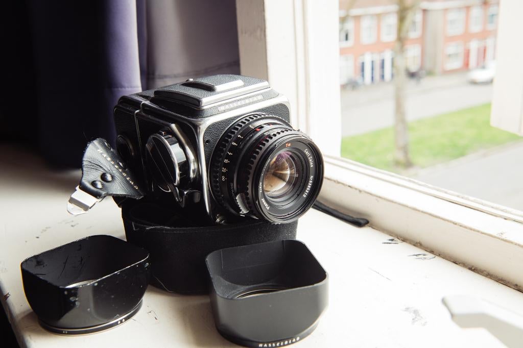 Hasselblad 500C Gereviseerd intern door V-Systems 500, Ophalen of Verzenden, Zo goed als nieuw, Spiegelreflex, Overige Merken