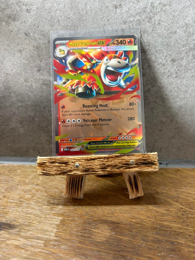 Pokemon mega camerupt EX, Verzenden, Nieuw, Losse kaart, Foil