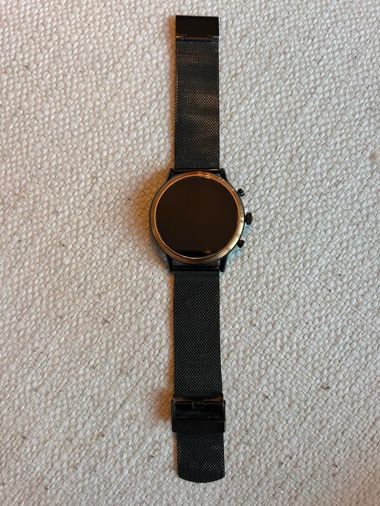 Fossil horloge, Ophalen of Verzenden, Gebruikt, Zwart, Android