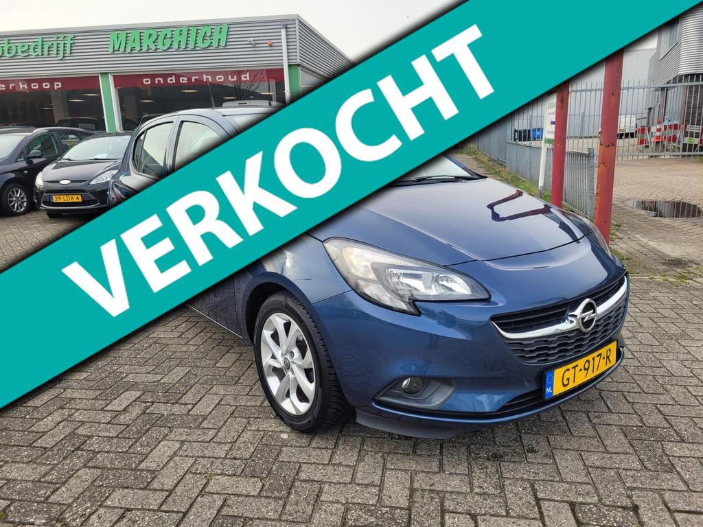 Opel Corsa 1.0 Turbo Edition|5-DEURS|CRUISE CONTROL|AIRCO|le, Voorwielaandrijving, Gebruikt, Euro 6, Blauw