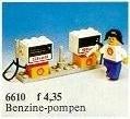 Lego Town Classic Town 6610 Gas Pumps, Ophalen of Verzenden, Zo goed als nieuw, Complete set, Lego