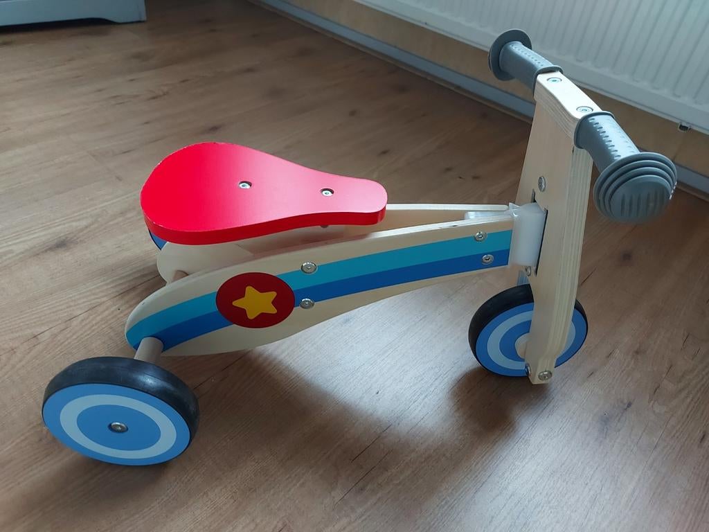 Houten loopfietsje voor peuters, Ophalen of Verzenden, Zo goed als nieuw