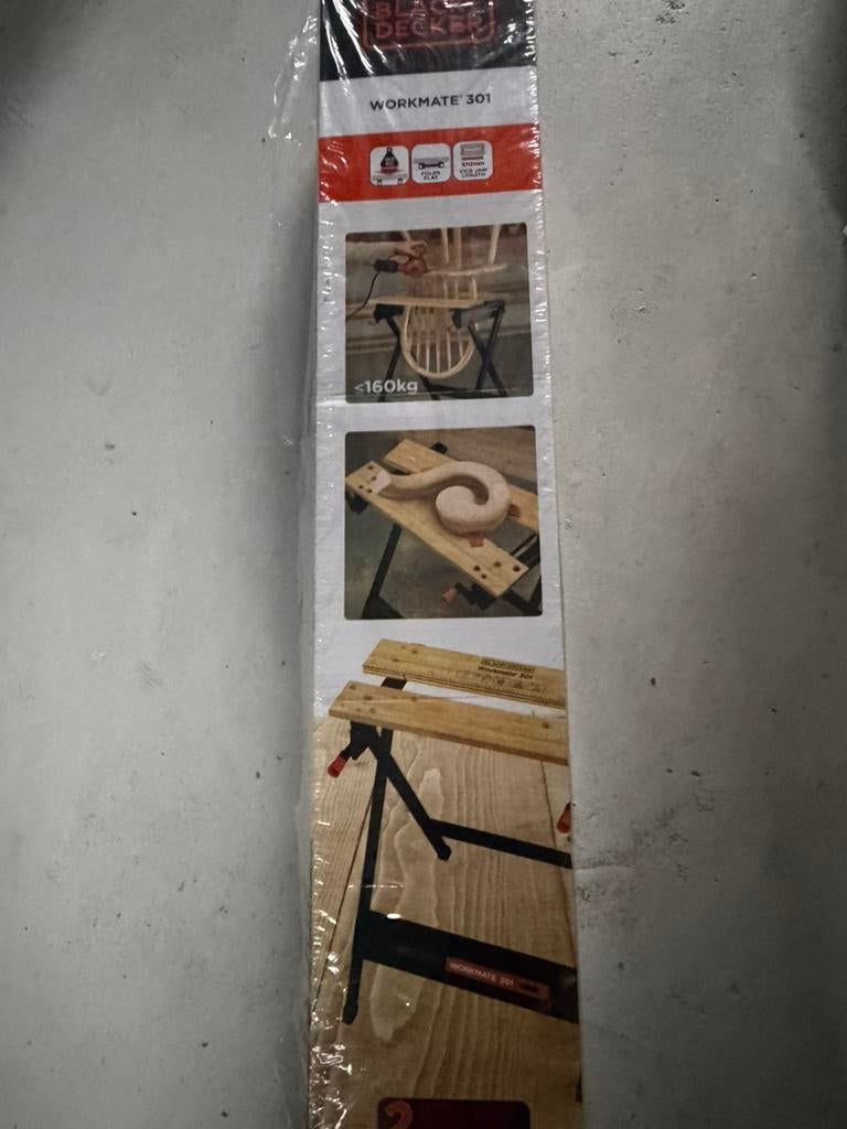 Black en dacker werkbank nieuw, Doe-het-zelf en Verbouw, Werkbanken, Ophalen of Verzenden, Nieuw, Inklapbaar