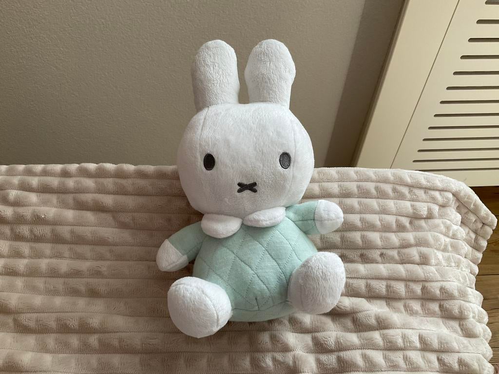 Nijntje lichtgroen 27 cm, Ophalen of Verzenden, Zo goed als nieuw, Konijn