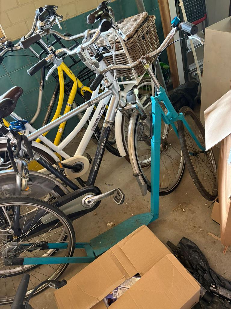 Te koop zelf bouw step grote wielen 15,00, Fietsen en Brommers, Steps, Ophalen, Gebruikt, Gewone step