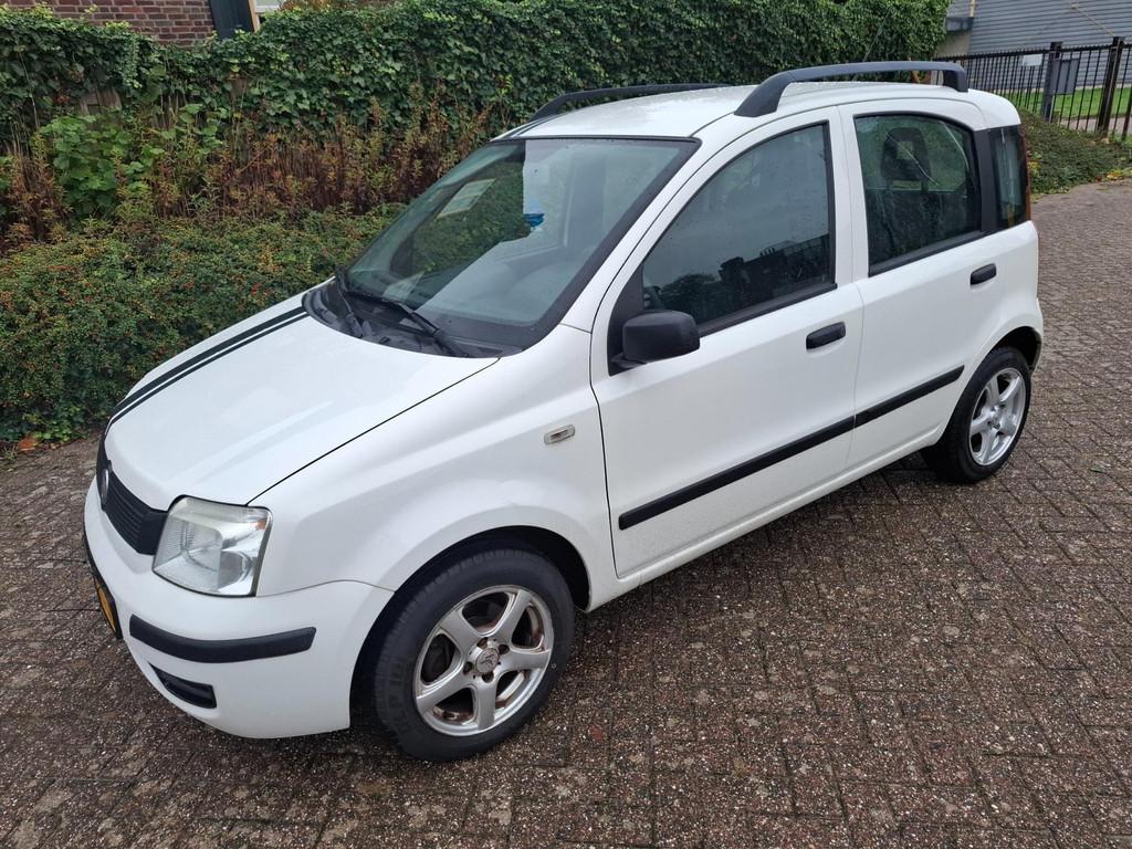 Fiat Panda 1.1 Actual, Auto's, Stof, Zwart, 4 stoelen, Wit