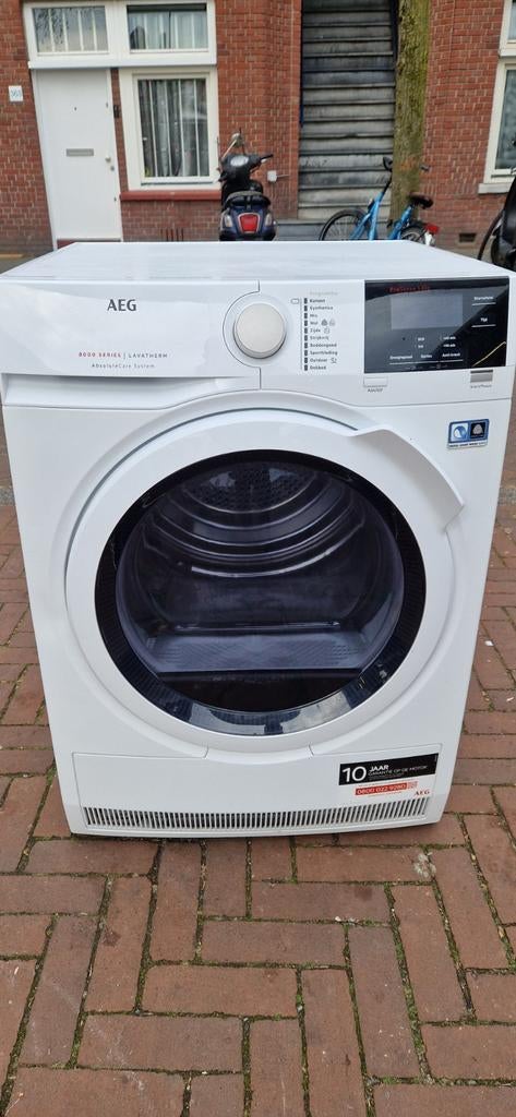 WARMTEPOMPDROGER AEG 8KG SERIES8000 ABSOLUTE CARE SYSTEM ZGA, Overige typen, 8 tot 10 kg, Ophalen of Verzenden, Zo goed als nieuw