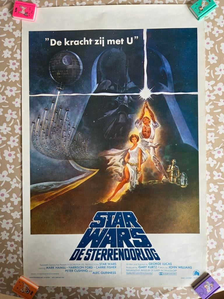Star Wars: De Sterrenoorlog & Return of the Jedi Poster, Ophalen of Verzenden, Gebruikt, Boek of Poster