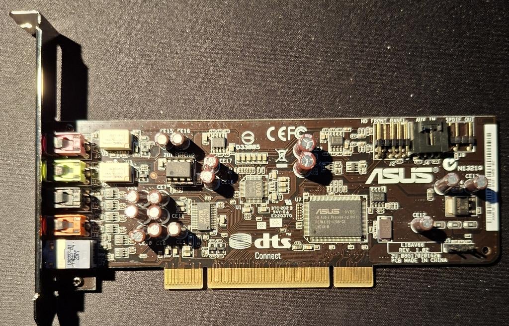 Geluidskaart PCI ASUS  Xonar_DS 7.1, Computers en Software, Ophalen of Verzenden, Zo goed als nieuw, Intern, Asus