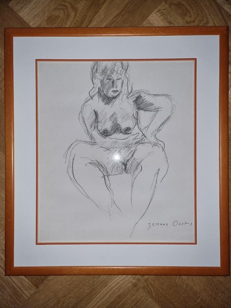 Jeanne Bieruma Oosting Tekening, Antiek en Kunst, Kunst | Schilderijen | Klassiek, Ophalen
