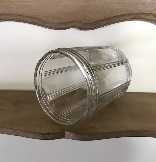 Antieke Franse jampot confiture pot groot model, Ophalen of Verzenden