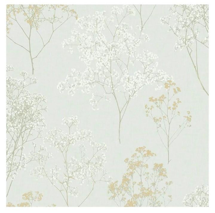 Behang Norwall 1 rol, lindegroen met gipskruid, Ophalen of Verzenden, Minder dan 10 m², Groen, Landelijk