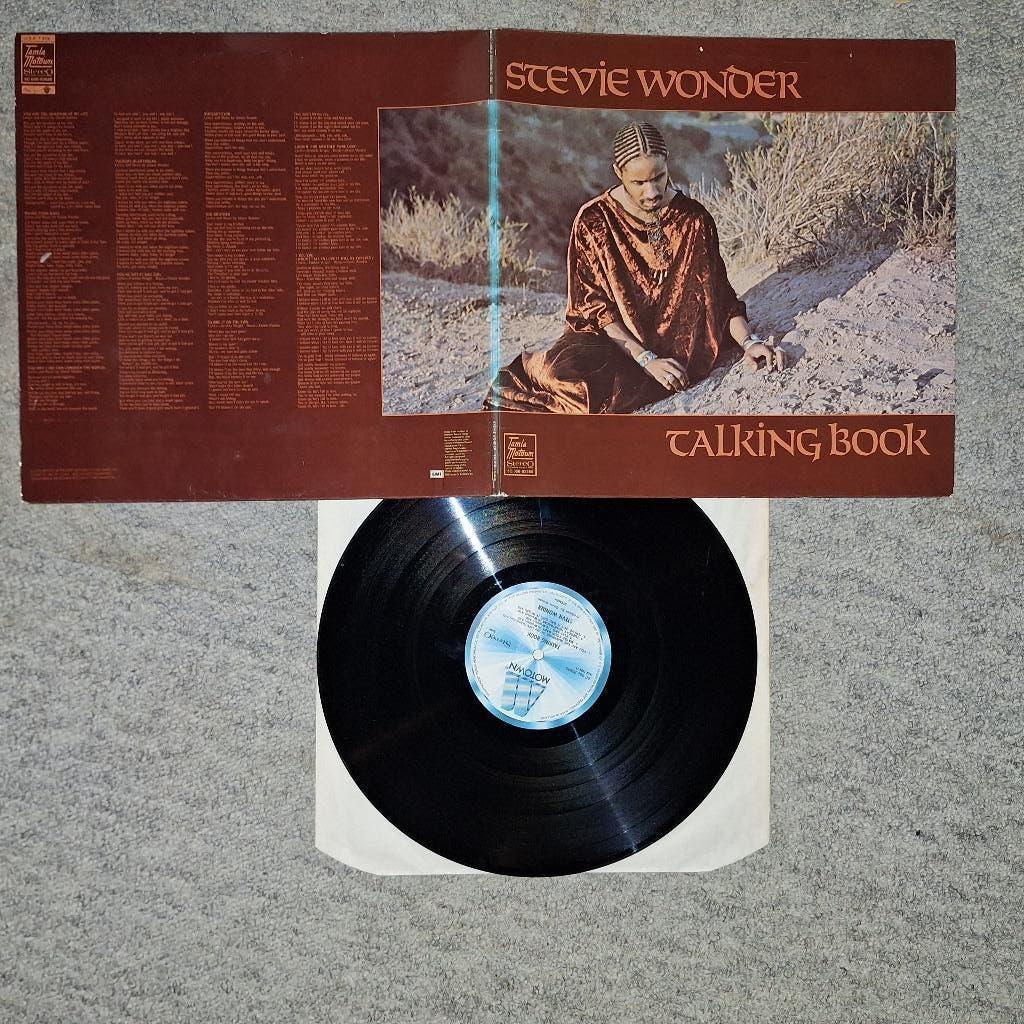 stevie wonder - talking book, Ophalen, 1960 tot 1980, Zo goed als nieuw, 12 inch