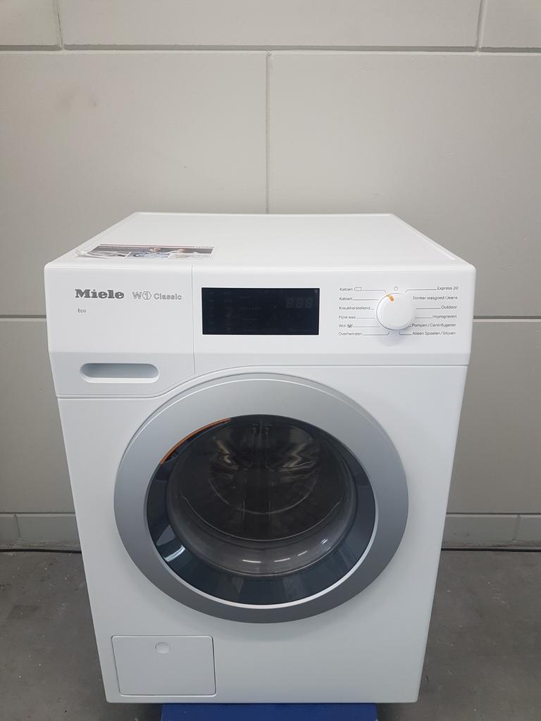 Miele W1 Classic Eco 7kg 1400tpm netjes en schoon A+++, Ophalen of Verzenden, Zo goed als nieuw, Voorlader, 85 tot 90 cm