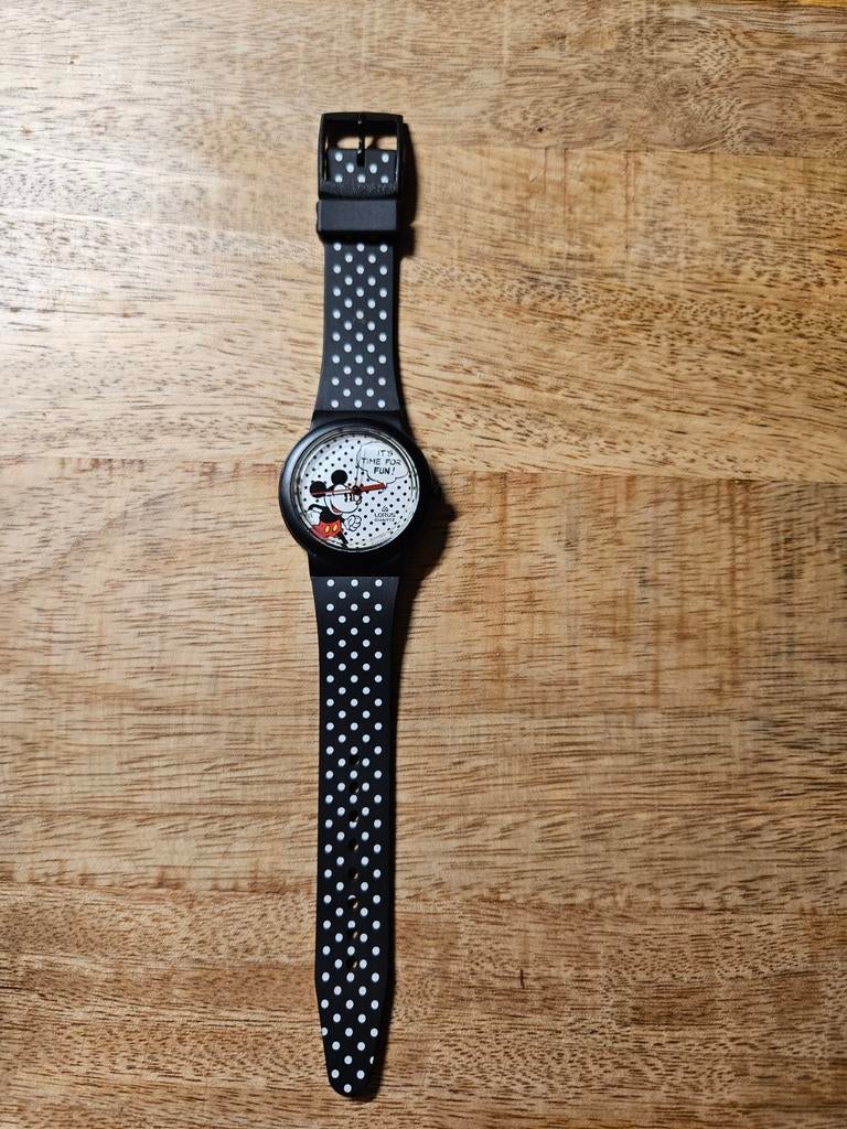 Disney horloge - Mickey Mouse - Werking onbekend, Ophalen of Verzenden, Gebruikt, Zwart, Jongen of Meisje