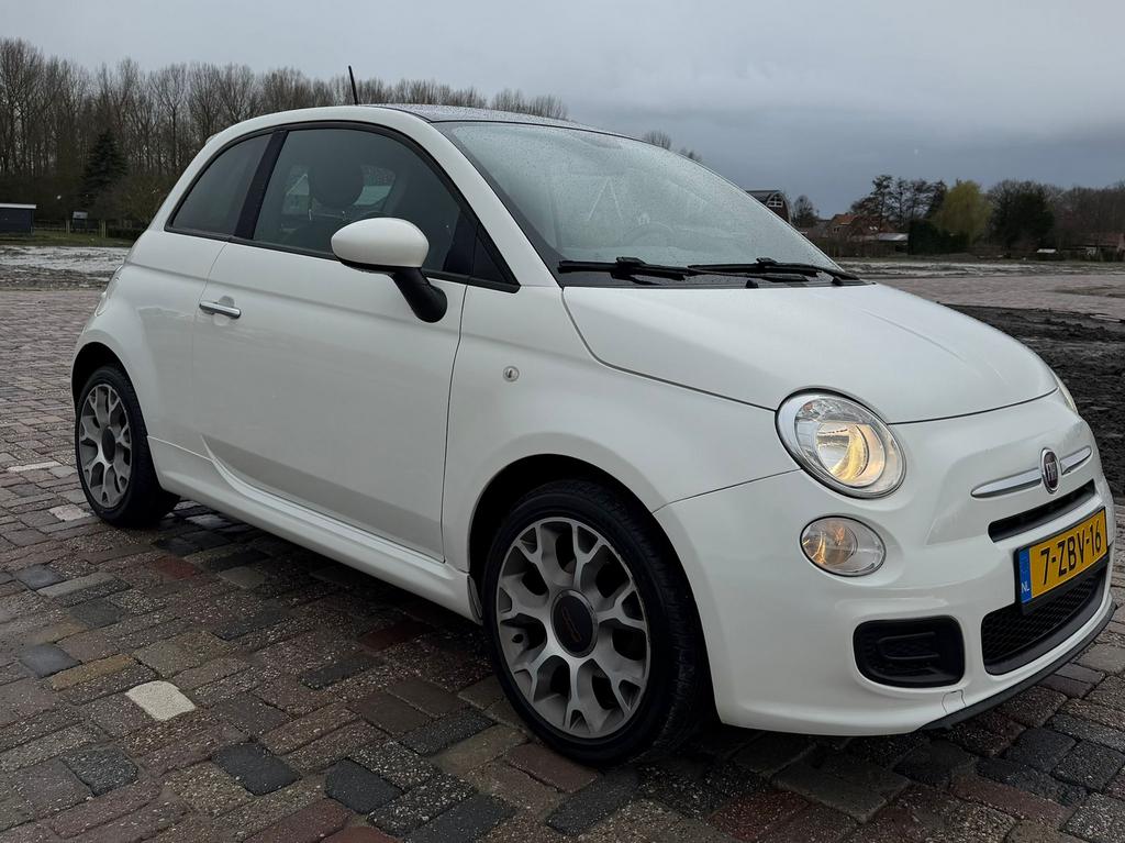 Fiat 500S  - 0.9 TwinAir- Turbo - NAP - Dealer onderhouden, Auto's, 31 €/maand, 26 km/l, Particulier, 800 kg