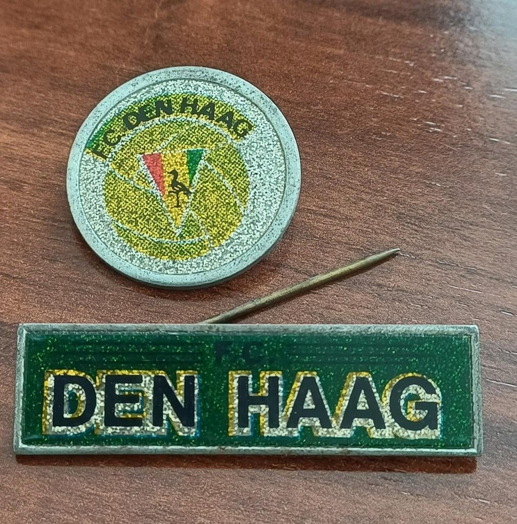 Fc den haag speldjes  jaren 80, Verzamelen, Speldjes, Pins en Buttons, Ophalen of Verzenden, Zo goed als nieuw, Overige onderwerpen