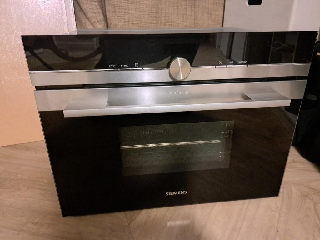 Siemens Studioline stoomoven
Helemaal nieuw
Inbouw, Ophalen, Nieuw, Stoom, 45 tot 60 cm