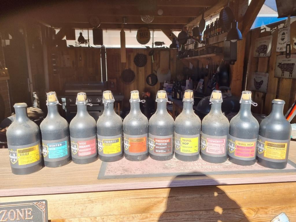 10 lege Hertog Jan proeftuin kruikjes, Verzamelen, Ophalen, Gebruikt, Flesje(s), Hertog Jan