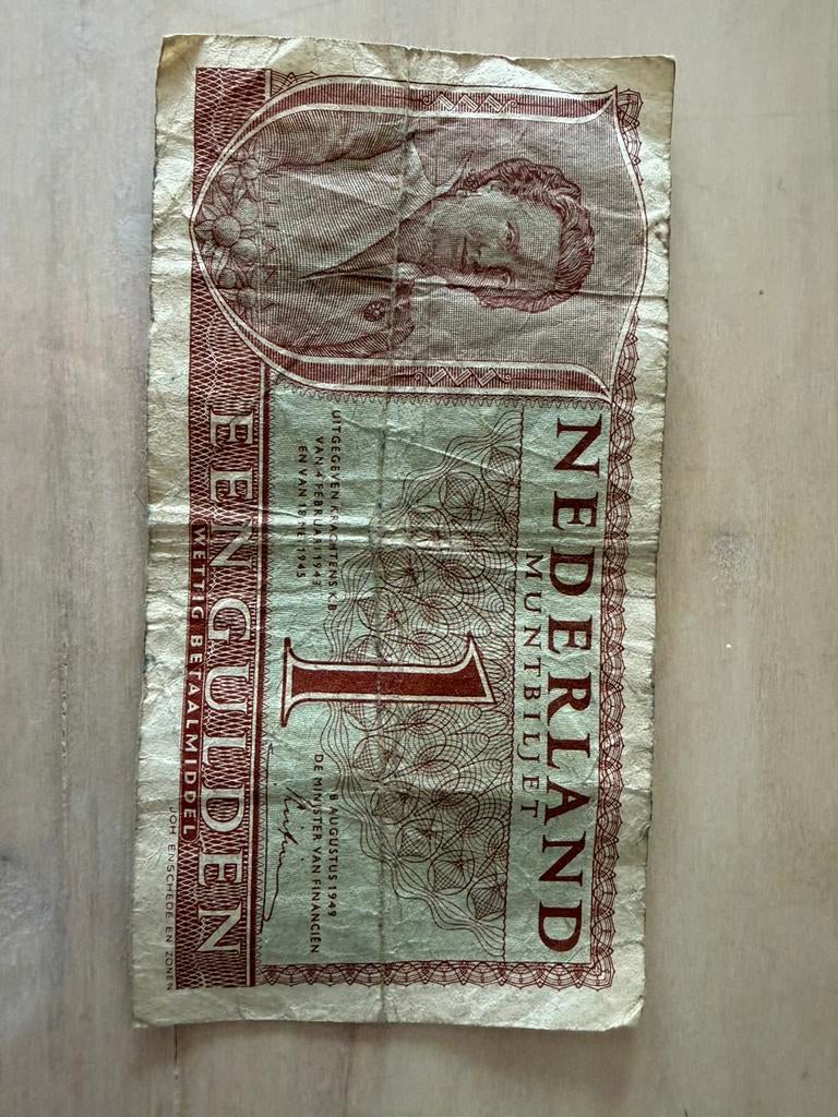 Briefje van 1 gulden, Ophalen, 1 gulden