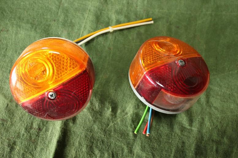 SAW set achterlichten voor vintage trekker caravan aanhanger, Auto-onderdelen, Ophalen of Verzenden, Oldtimer onderdelen