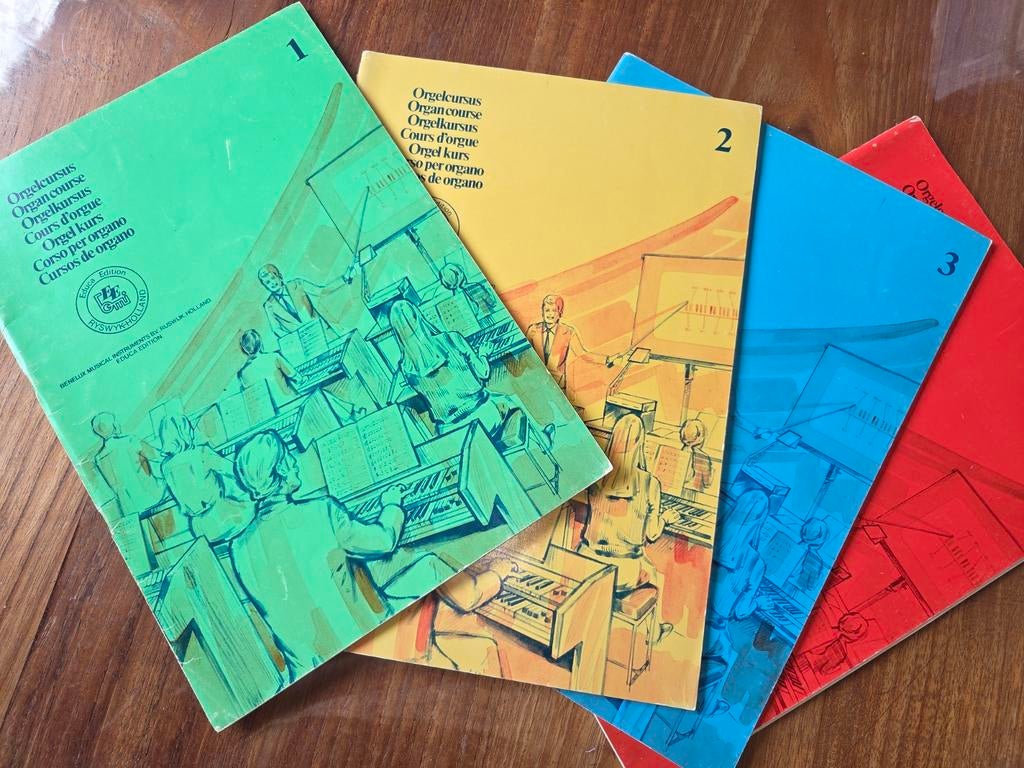 Orgelcursus Boeken 1, 2, 3 en 14 - Muziekles Orgel, Ophalen of Verzenden