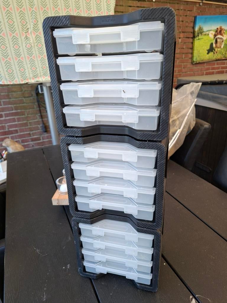 Opberg bakjes elke blok 4 stuks, Doe-het-zelf en Verbouw, Kratten en Dozen, Ophalen, Minder dan 50 cm, Minder dan 40 cm, Minder dan 35 cm